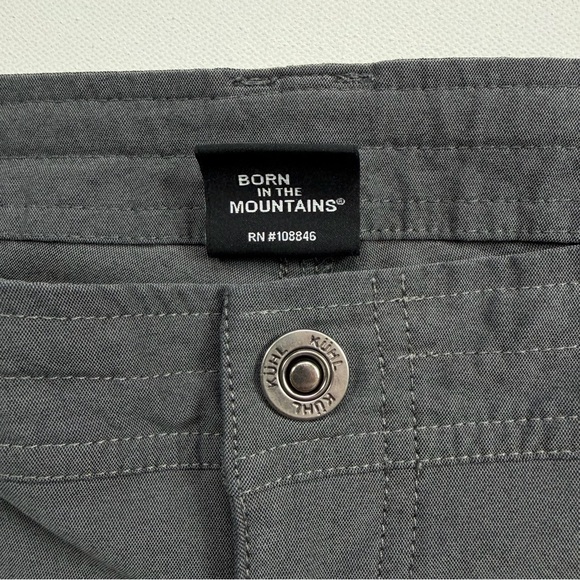 KÜHL Women’s Gray Stretch Utility Shorts Size 10 Outdoor Casual Hiking Gorpcore - Picture 3 of 9